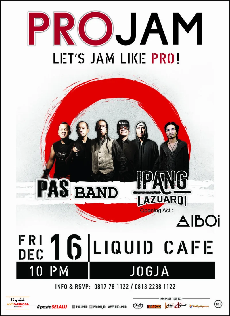 Poster Projam Ipank Lazuardi and Pas Band