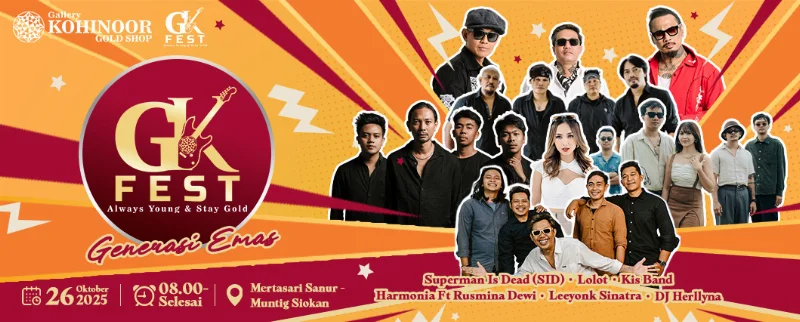 Poster GK FEST - GENERASI EMAS By GALLERY KOHINOOR