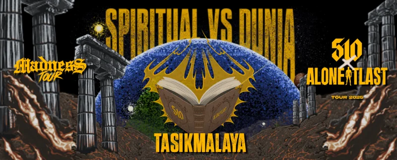 Poster MADNESS TOUR SPIRITUAL VS DUNIA (TASIKMALAYA)