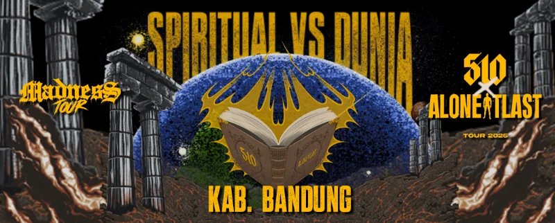 Poster MADNESS TOUR SPIRITUAL VS DUNIA (KABUPATEN BANDUNG)