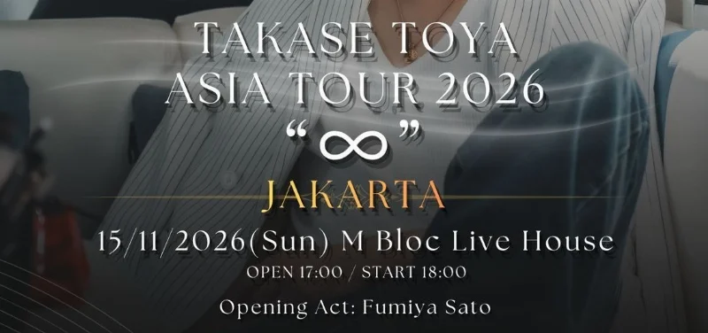 Poster Takase Toya ∞ Asia Tour 2026