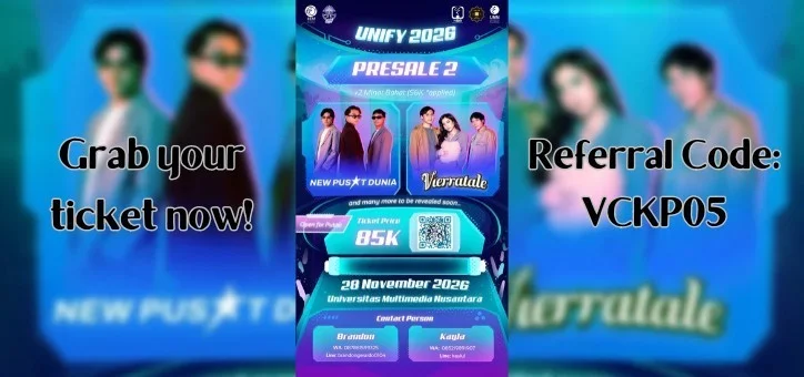 Poster Presale 2 Unify UMN Festival 2026