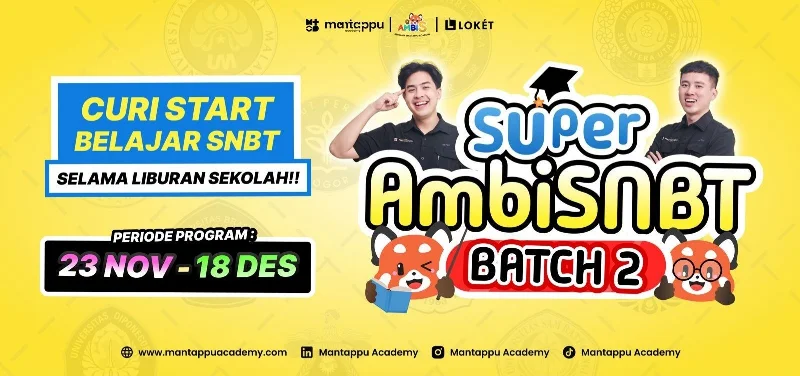 Poster Super AmbiSNBT Batch 2 by Mantappu Academy