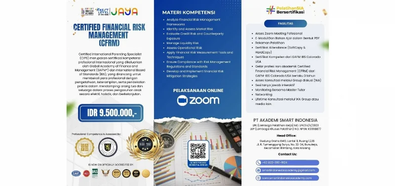 Poster Certified Financial Risk Management (CFRM)