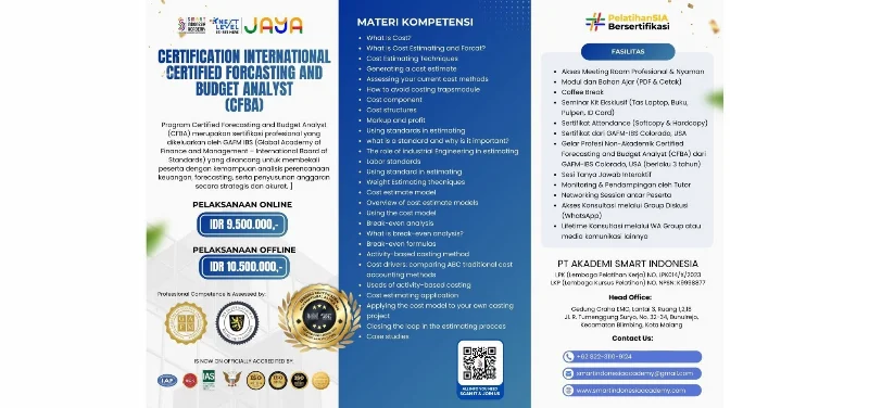 Poster Certified Forecasting and Budget Analyst (CFBA)