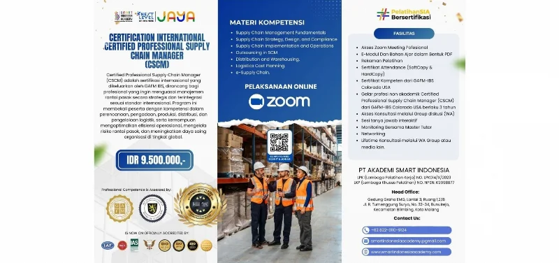Poster Certified Professional Supply Chain Manager (CSCM)