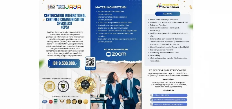Poster Certified Communication Specialist (CPS)