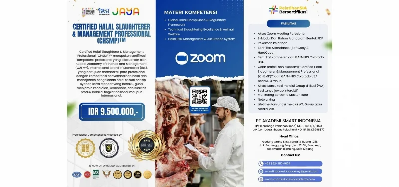 Poster Certified Halal Slaughterer & Management Professional (CHSMP)