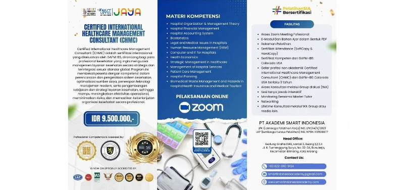 Poster Certified International Healthcare Management Consultant (CHMC)