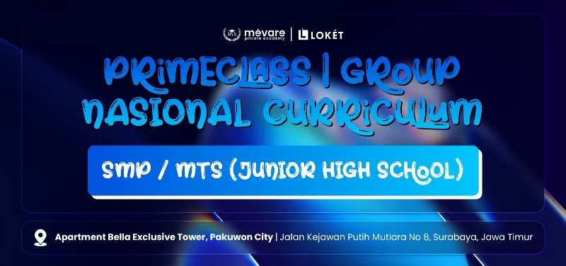 Poster GROUP PRIMECLASS SMP / MTS (JUNIOR HIGH SCHOOL) - OFFLINE DAN ONLINE