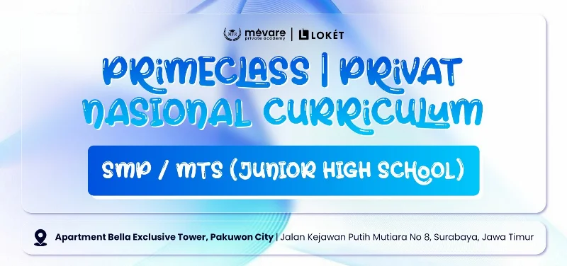 Poster PRIMECLASS SMP / MTS (JUNIOR HIGH SCHOOL) - OFFLINE DAN ONLINE