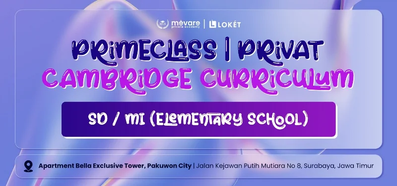 Poster PRIMECLASS SD / MI (ELEMENTARY SCHOOL) - CAMBRIDGE CURRICULUM