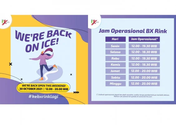 Poster Ice Skating @BX Rink Bintaro Jaya