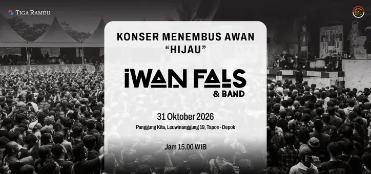 Poster Konser Menembus Awan - Hijau