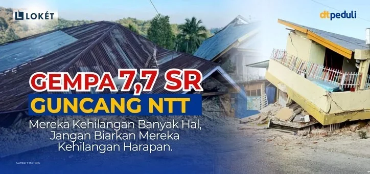 Poster Peduli Terdampak Gempa NTT