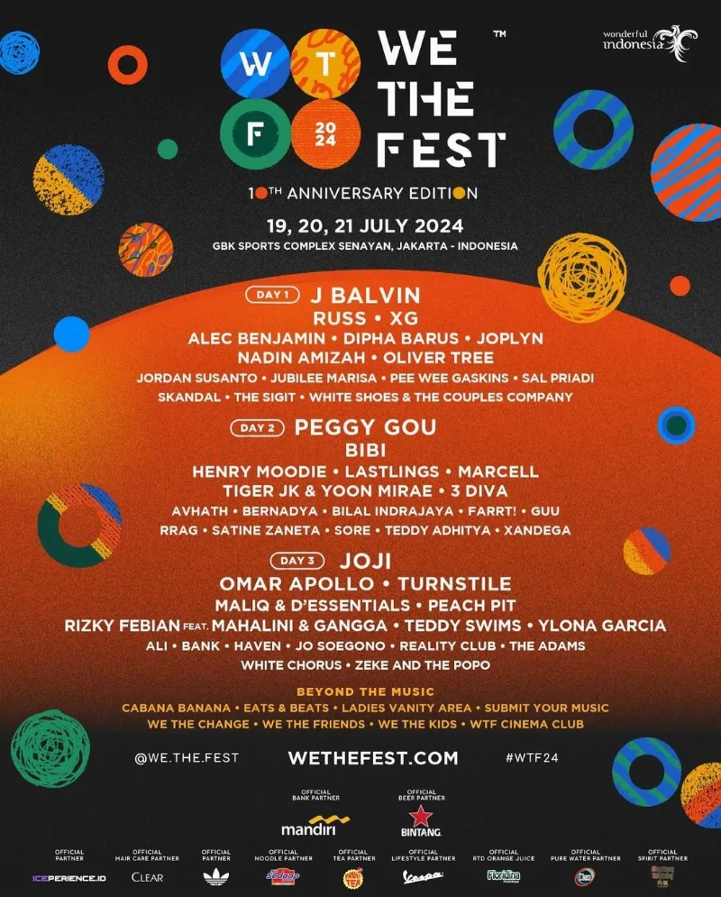 Poster WE THE FEST 10th Anniversary