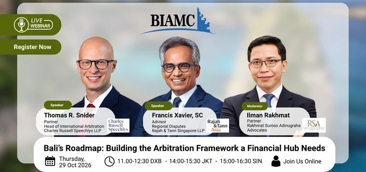 Poster Bali's Roadmap: Building the Arbitration Framework a Financial Hub Needs