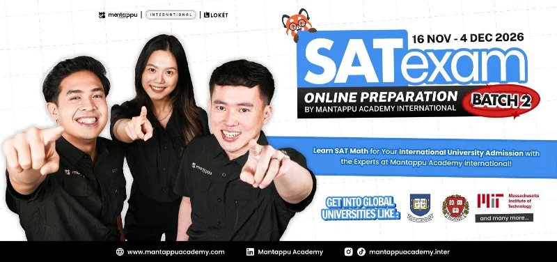 Poster [BATCH 2] SAT Math Exam Preparation by Mantappu Academy