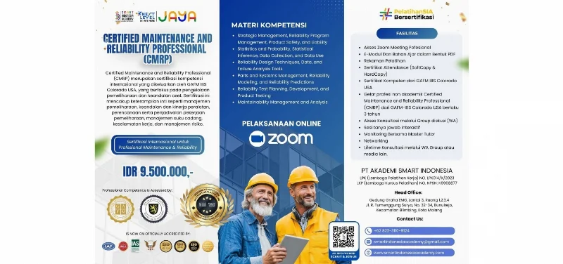 Poster Certified Maintenance and Reliability Professional (CMRP)