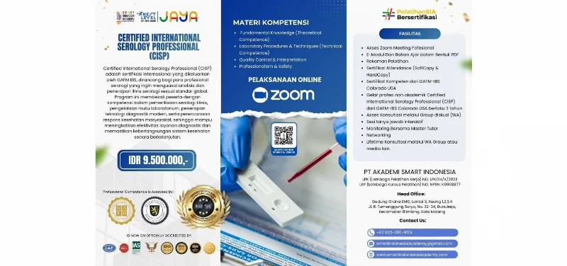 Poster Certified International Serology Professional (CISP)