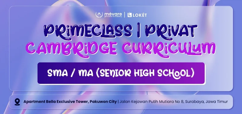 Poster PRIMECLASS SMA / MA (SENIOR HIGH SCHOOL) - CAMBRIDGE CURRICULUM