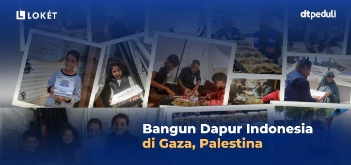 Poster Bangun Dapur Indonesia di Gaza Palestina