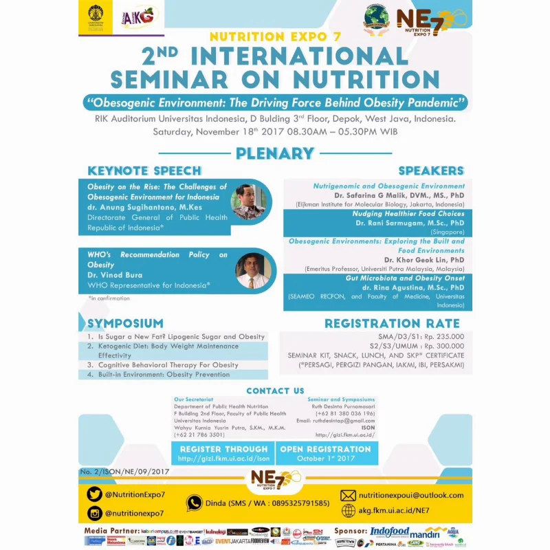 Poster 2nd Seminar on Nutrition 2017