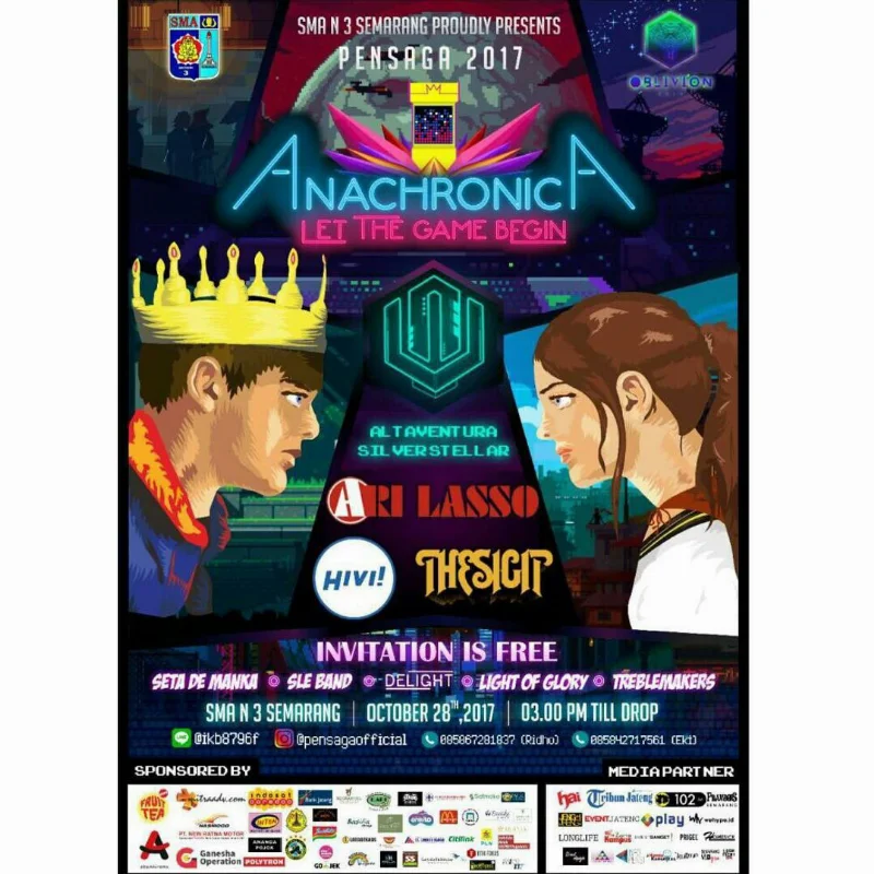 Poster SMAN 3 SEMARANG - " ANACHRONICA "