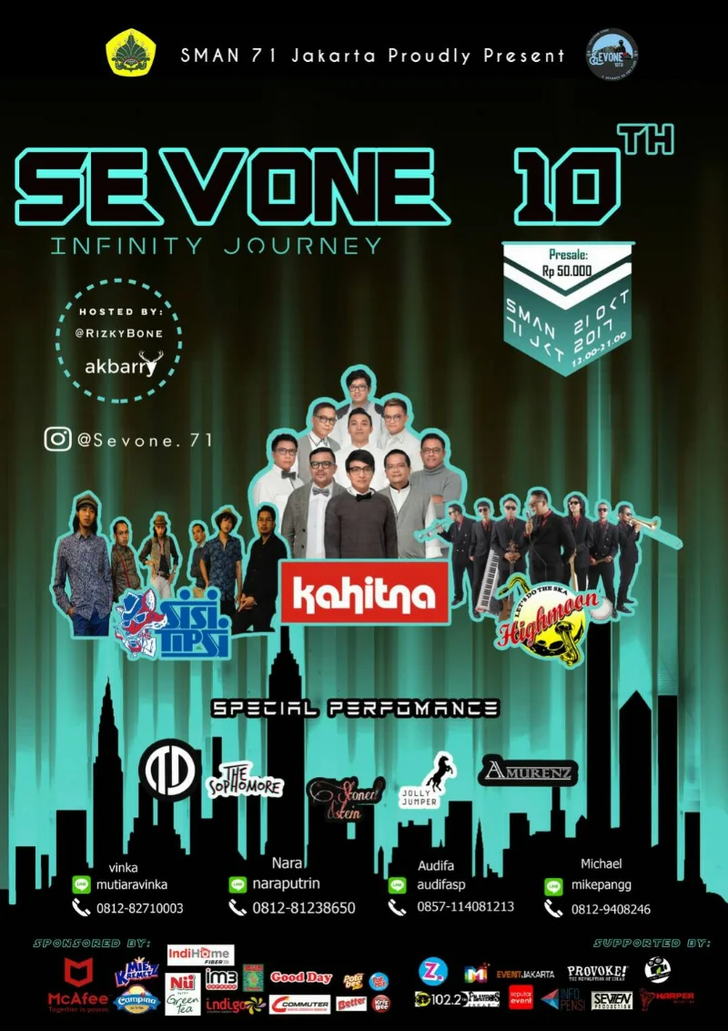 Poster SMAN 71 JAKARTA - SEVONE