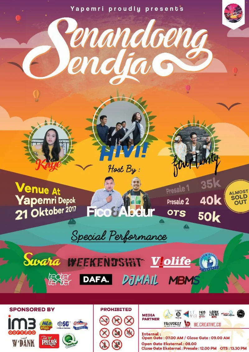 Poster Yapemri - Senandoeng Sendja