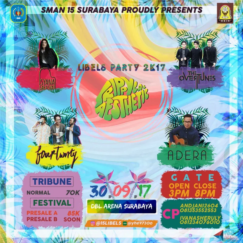 Poster SMAN 15 Surabaya - Libels Party 2017