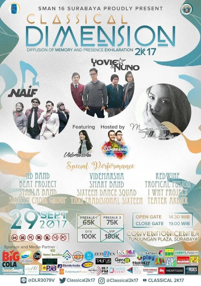 Poster SMAN 16 Surabaya - Classical Dimension