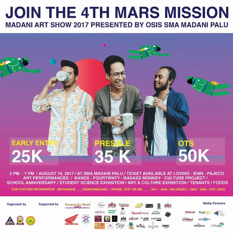 Poster SMA Madani Palu - Mars 4th