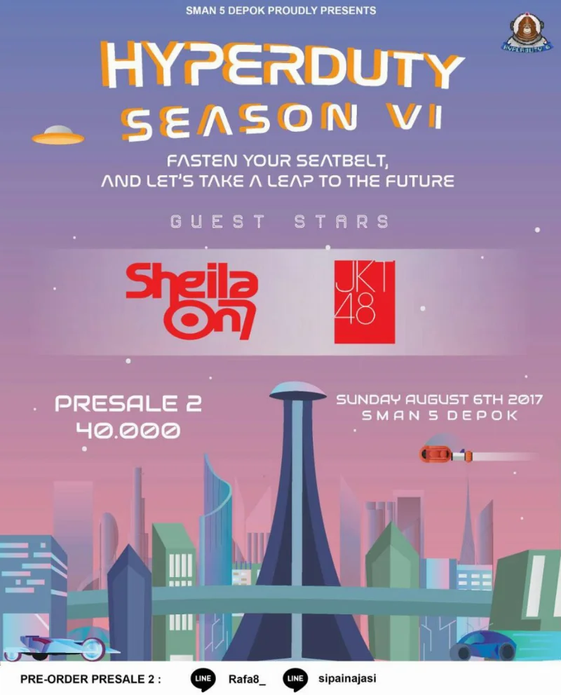 Poster SMAN 5 DEPOK - Hyperduty Season VI