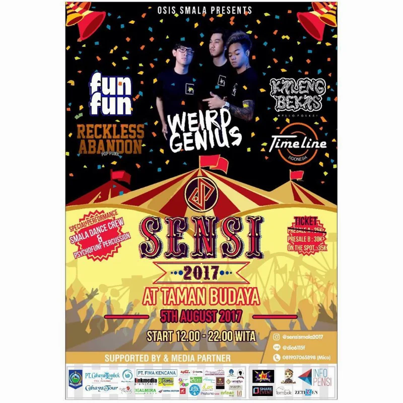 Poster SMAN 5 Mataram - Sensi Smala 2017