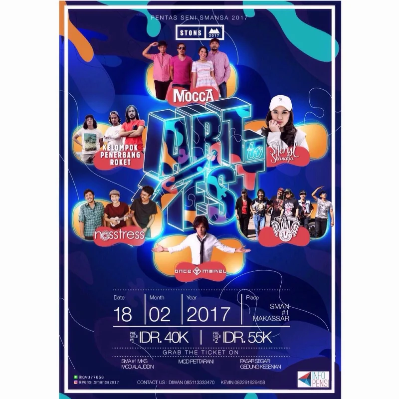 Poster SMAN 1 Makassar - Artofest 2017