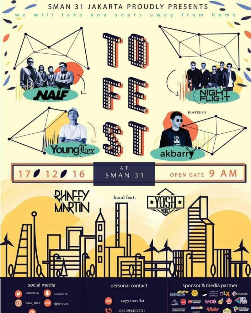 Poster SMAN 31 JAKARTA - TOFEST 2016