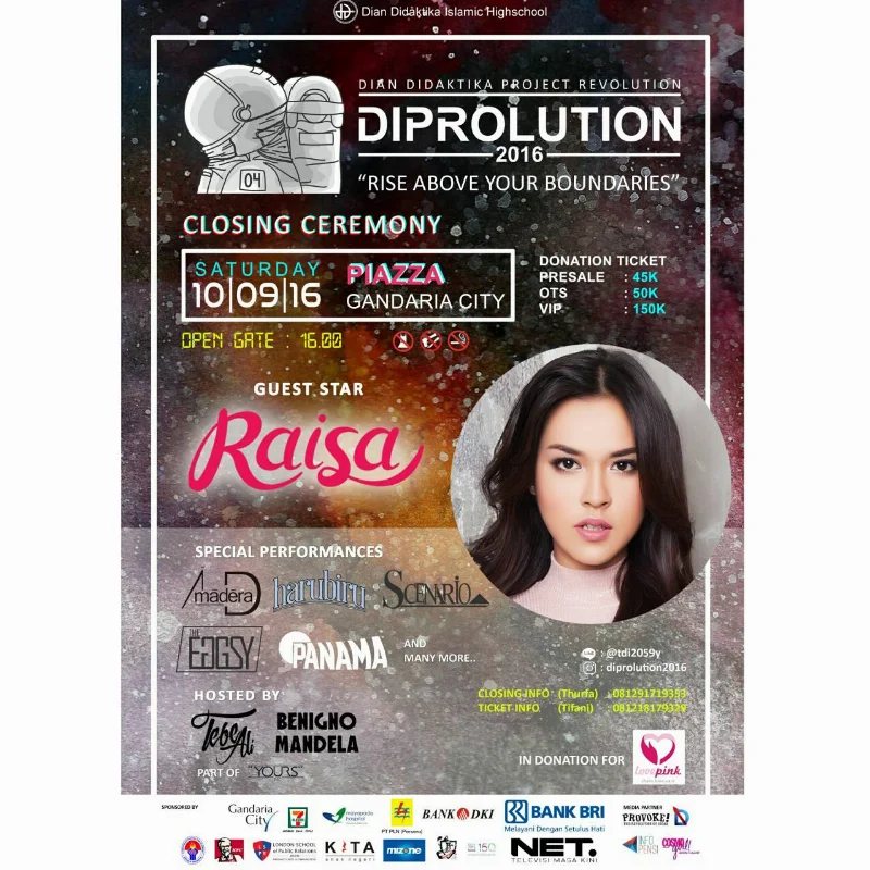 Poster Dian Didaktika Islamic Highschool - Diprolution 2016