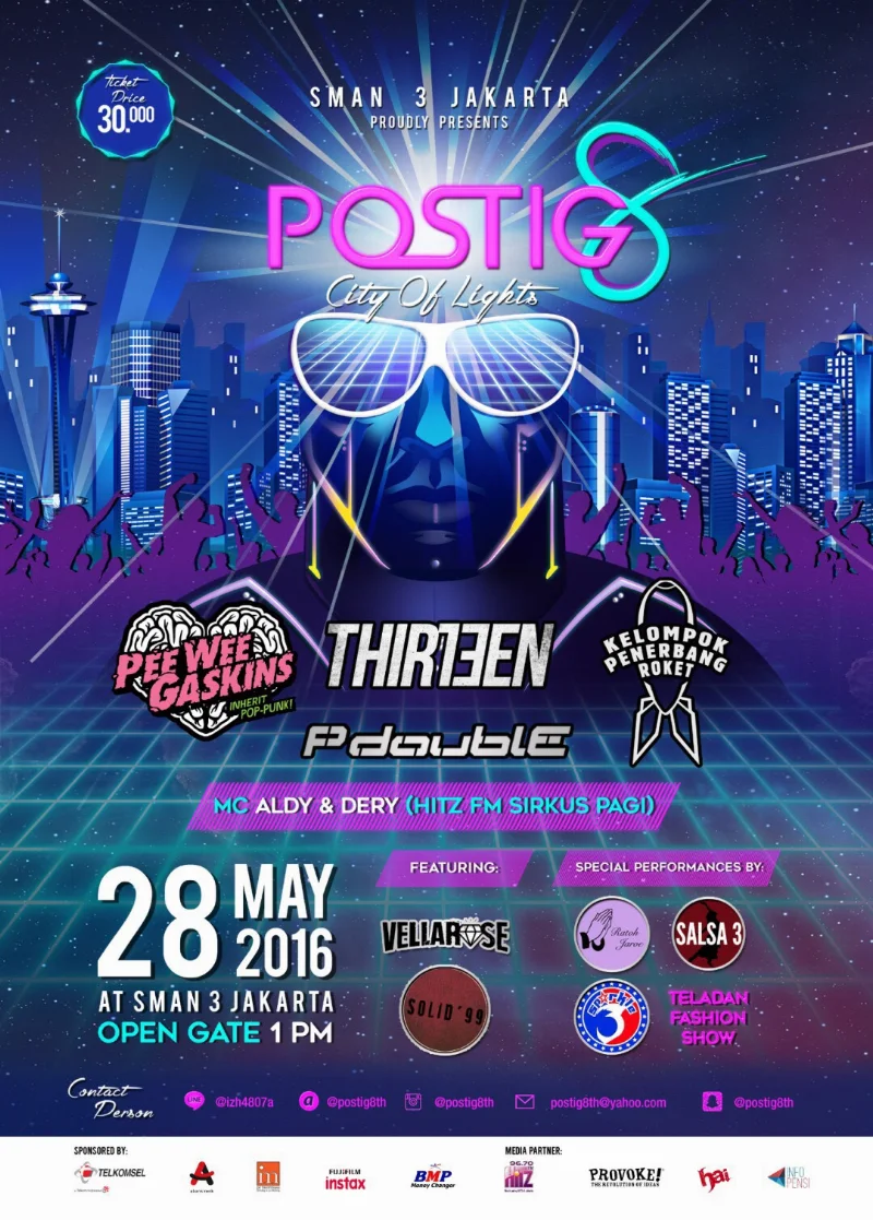 Poster SMAN 3 JAKARTA - POSTIG 8th
