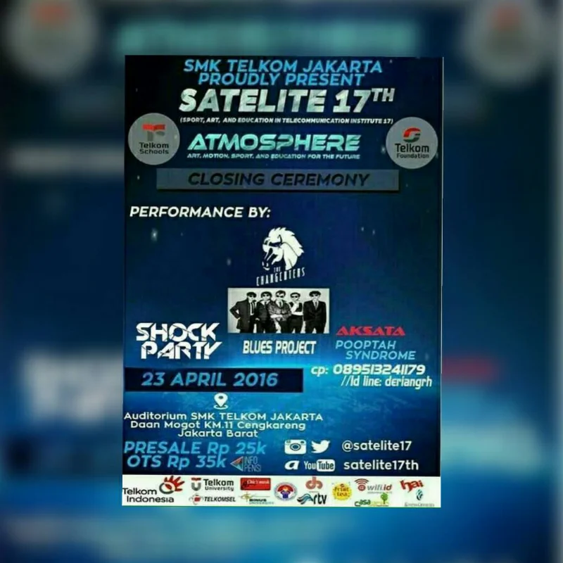 Poster SMK TELKOM JAKARTA - SATELITE 17th