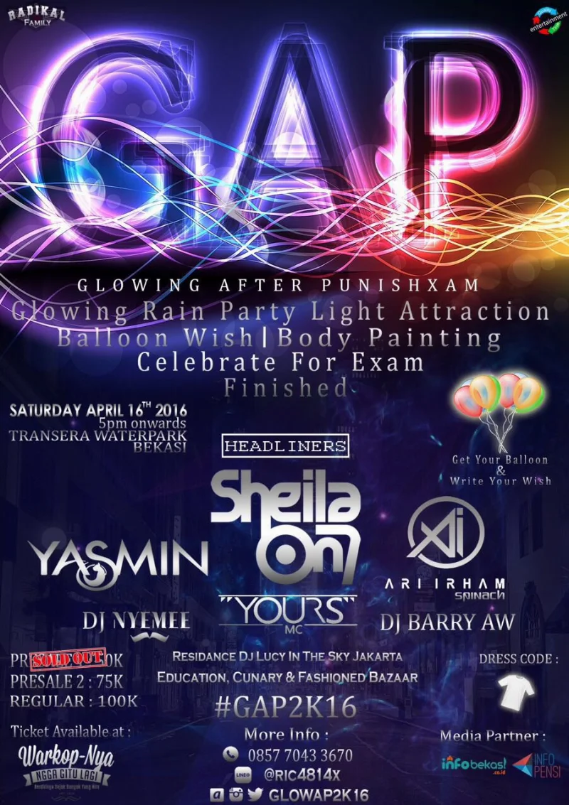 Poster Glowing After Punishexam 2016