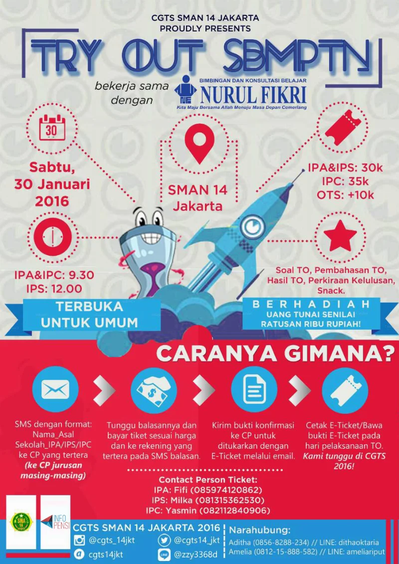 Poster Campus Goes To School SMAN 14 Jakarta