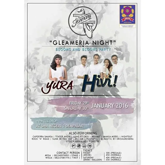 Poster SMAN 1 Denpasar - Festival Karmany Smansa
