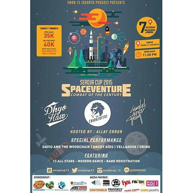 Poster SMAN 13 Jakarta - SEROJACUP 2015