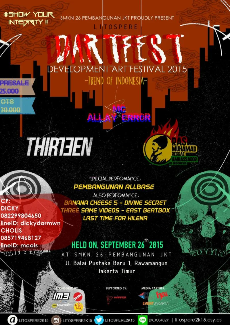 Poster SMKN 26 Jakarta - Litospere2k15