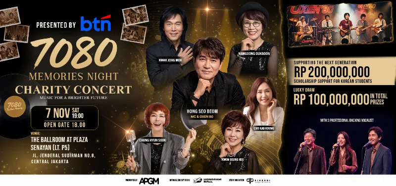 Poster 7080 Memories Night - Charity Concert
