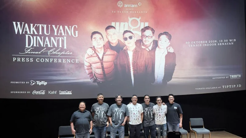 Poster Ungu Siap Gelar “Waktu Yang Dinanti: Final Chapter” di Tennis Indoor Senayan, 30 Oktober