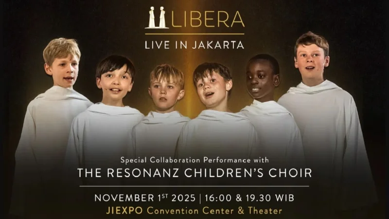 Poster Libera Siap Gelar Konser Perdana di Indonesia Bersama The Resonanz Children’s Choir