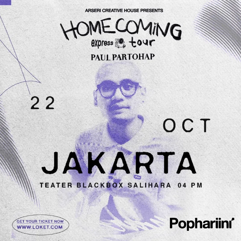Poster Homecoming Express Tour Paul Partohap - Pophariini