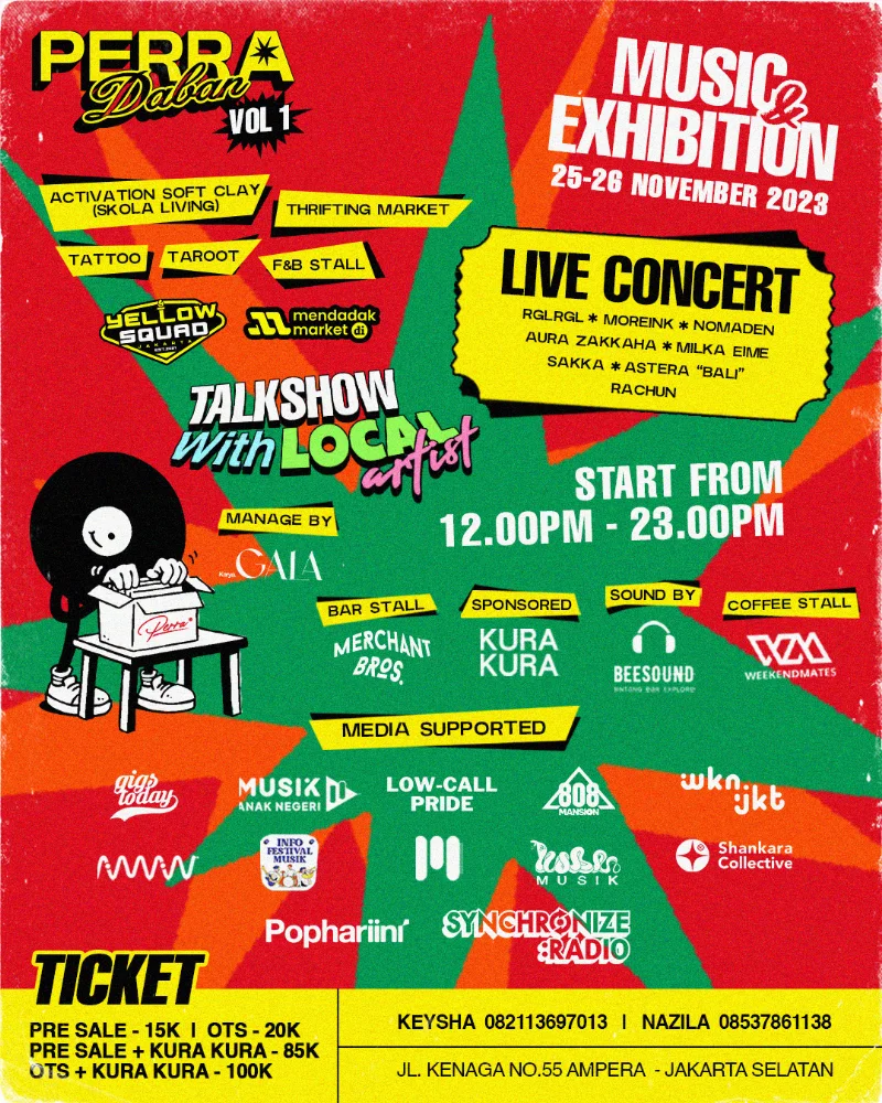 Poster PERRADABAN Fest Vol. 1 - Pophariini